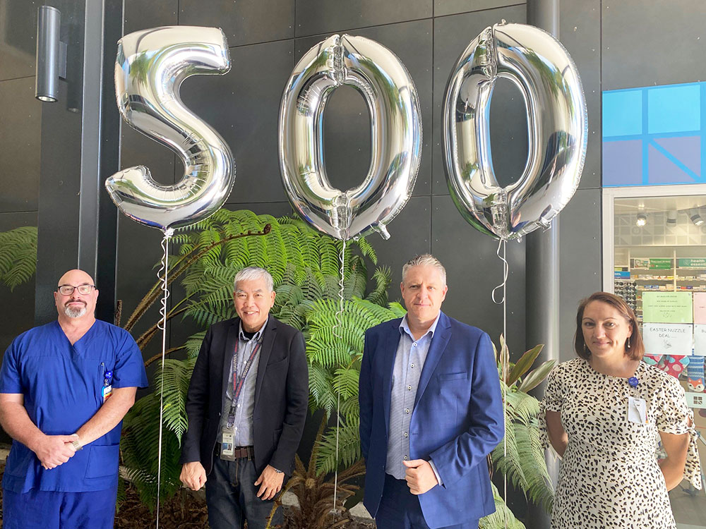 Sunshine coast university private hospital celebrates 500th cardiothoracic surgery